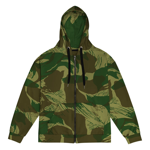 Brushstroke Congo CAMO Unisex Zip Hoodie - 2XS