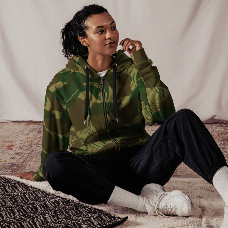 Brushstroke Congo CAMO Unisex Zip Hoodie
