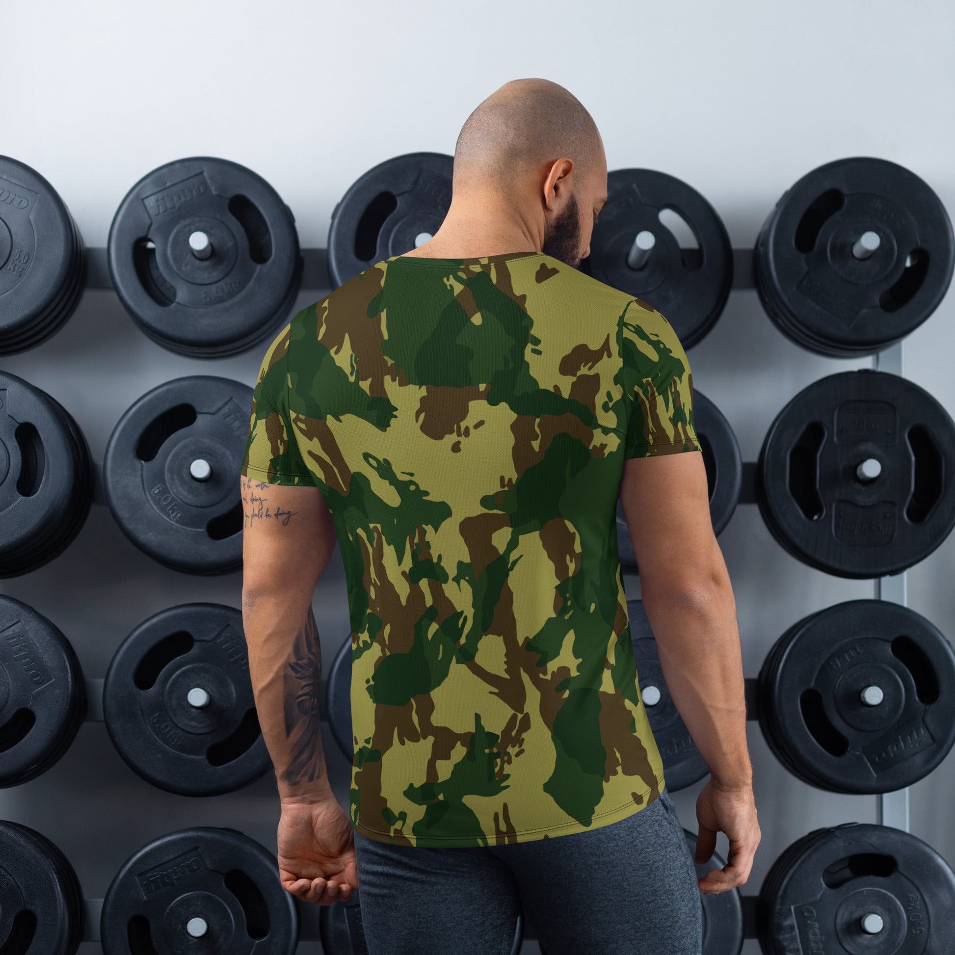 Congo Denison CAMO Mens Athletic T-shirt - T-Shirts