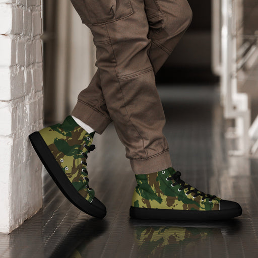 Denison Congo CAMO Mens High-Top Canvas Shoes - Black / 5