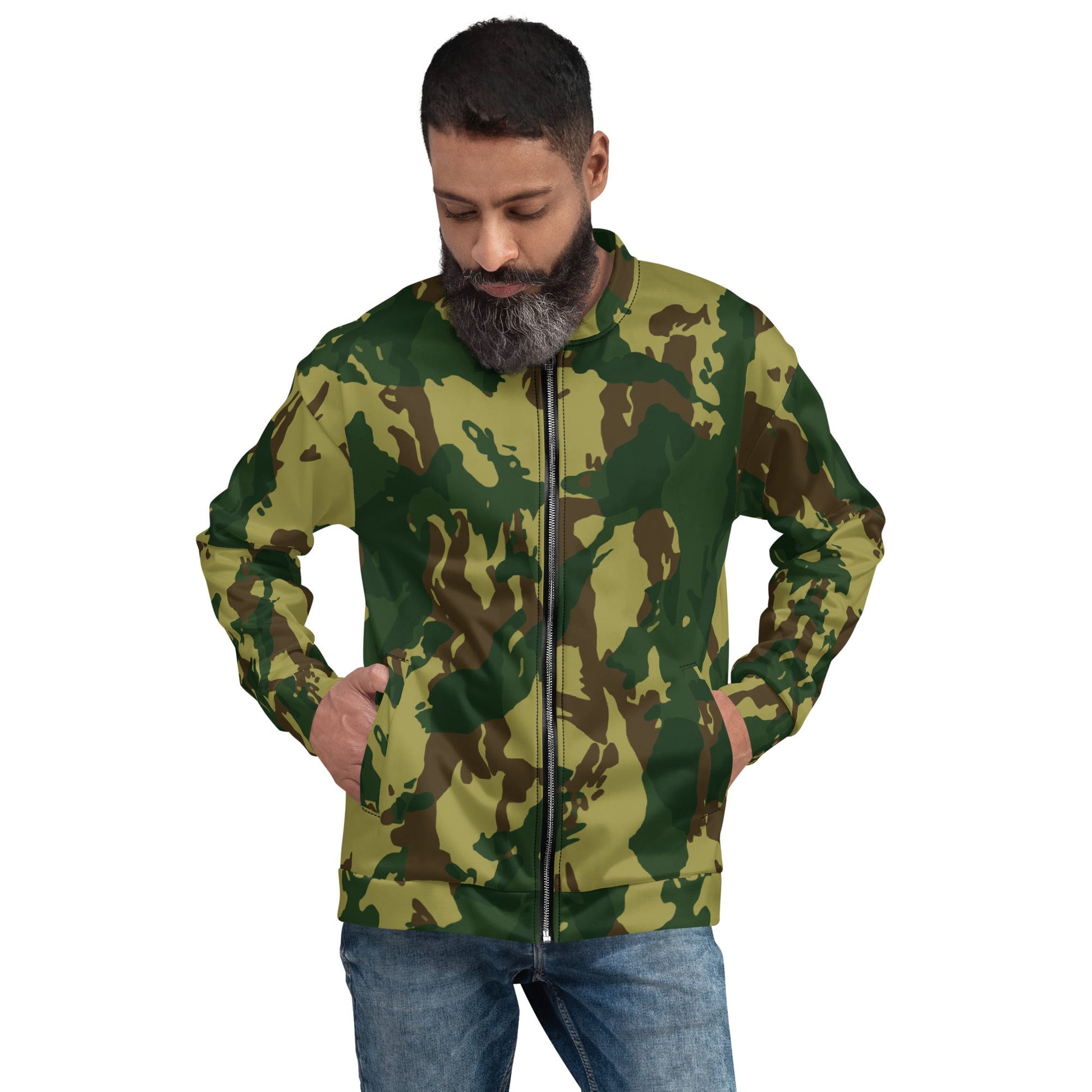 Congo Denison CAMO Unisex Bomber Jacket - Jackets