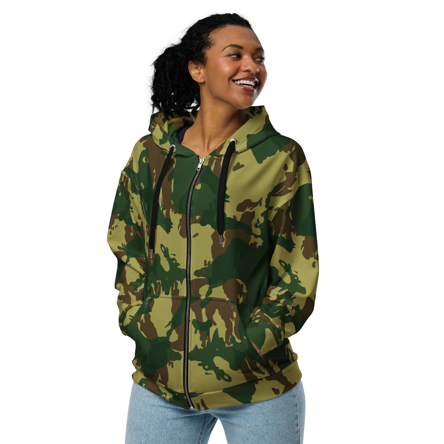 Congo Denison CAMO Unisex zip hoodie - Zip Hoodies