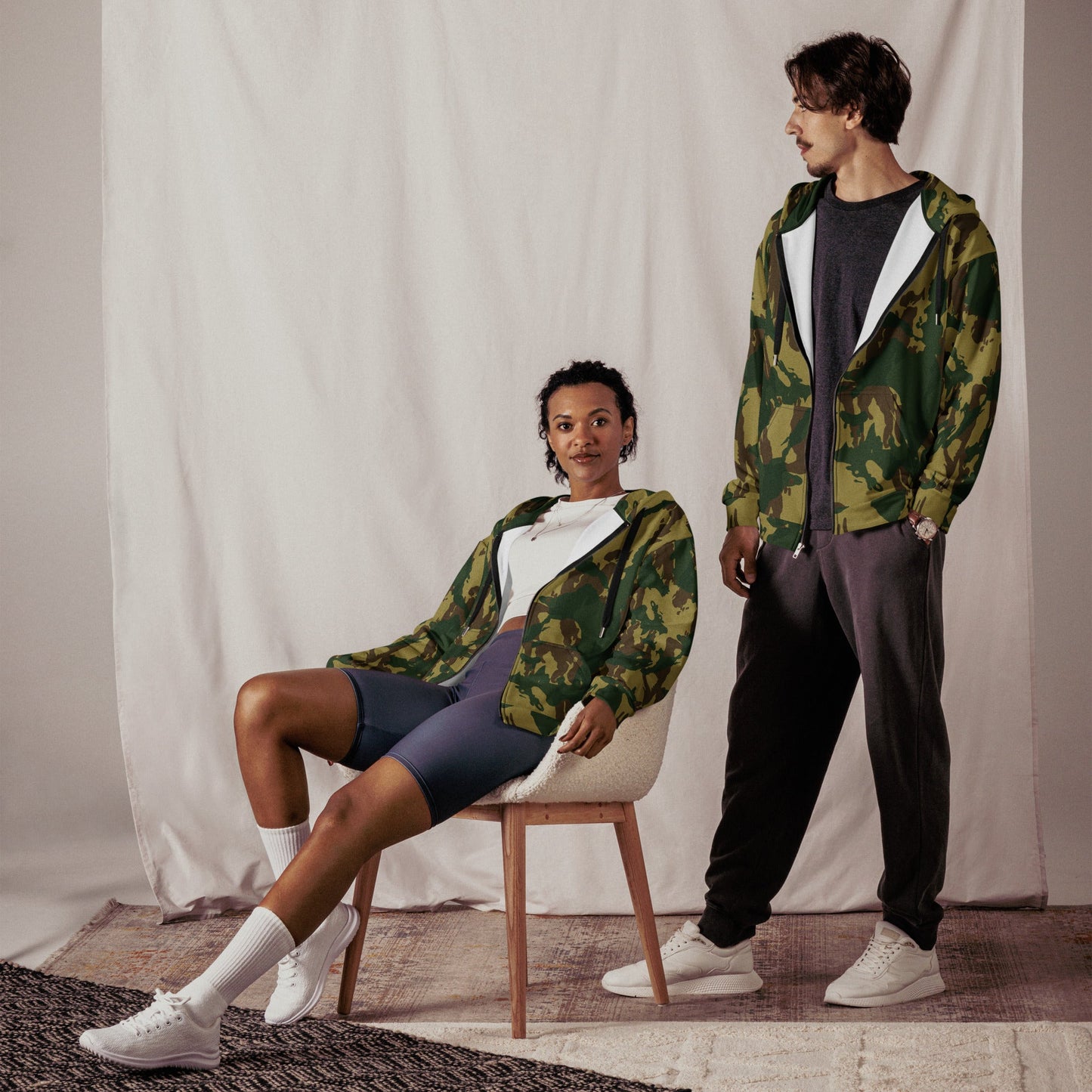 Congo Denison CAMO Unisex zip hoodie - Zip Hoodies