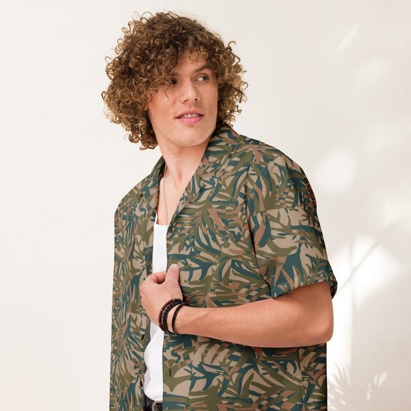 Grasslands Congo CAMO Unisex Short-Sleeve Button Shirt - Button-Up