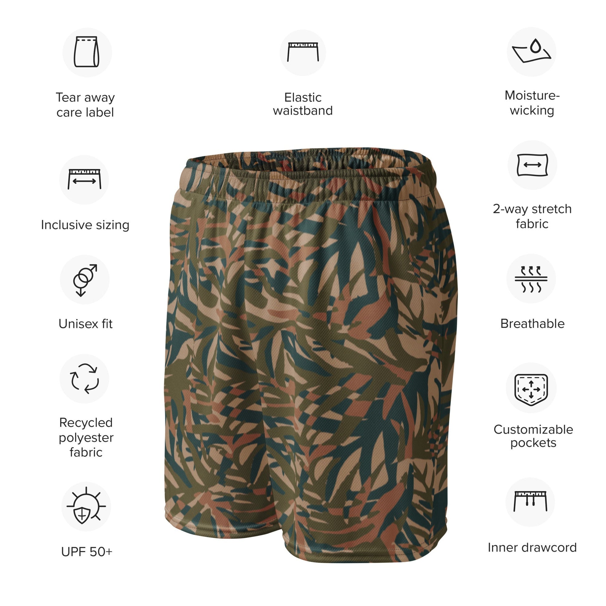 Congo Grasslands CAMO Unisex mesh shorts - Mesh Shorts