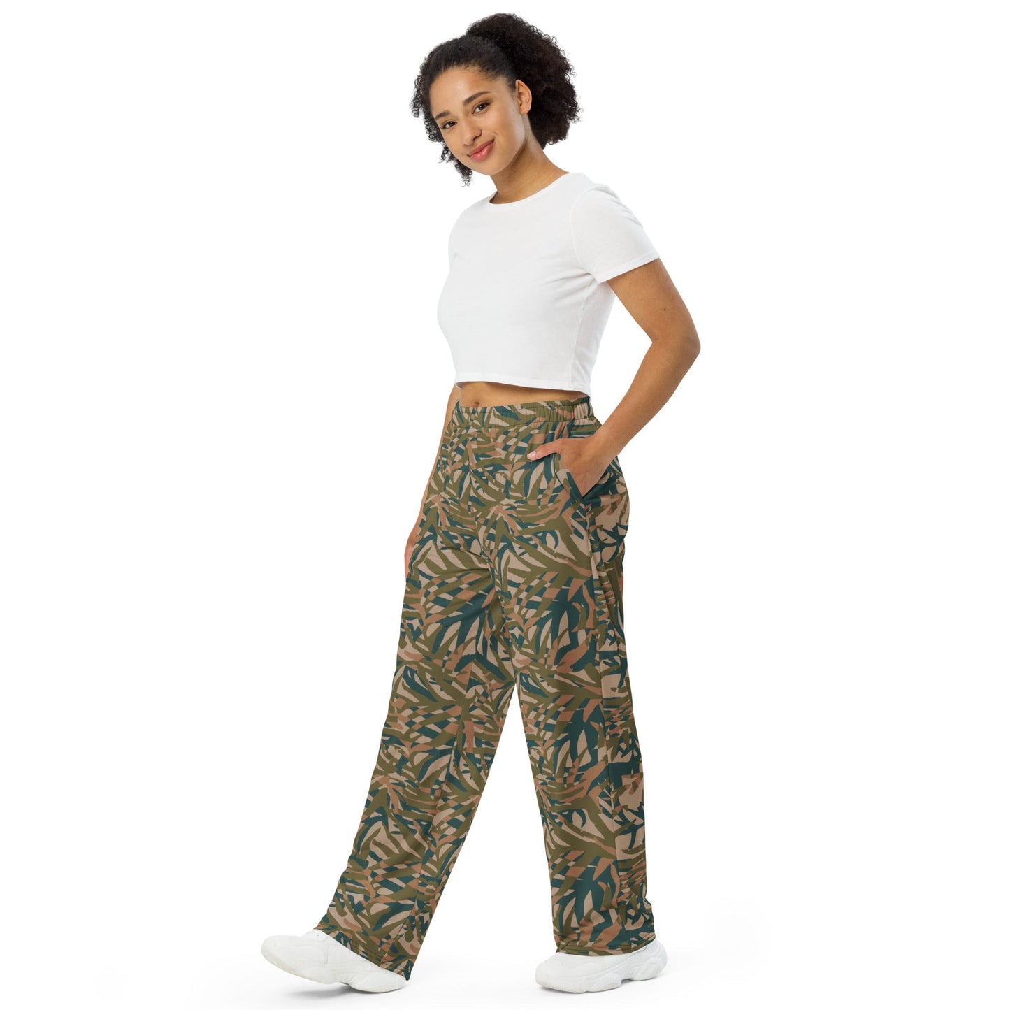 Congo Grasslands CAMO unisex wide-leg pants - Wide-leg Pants