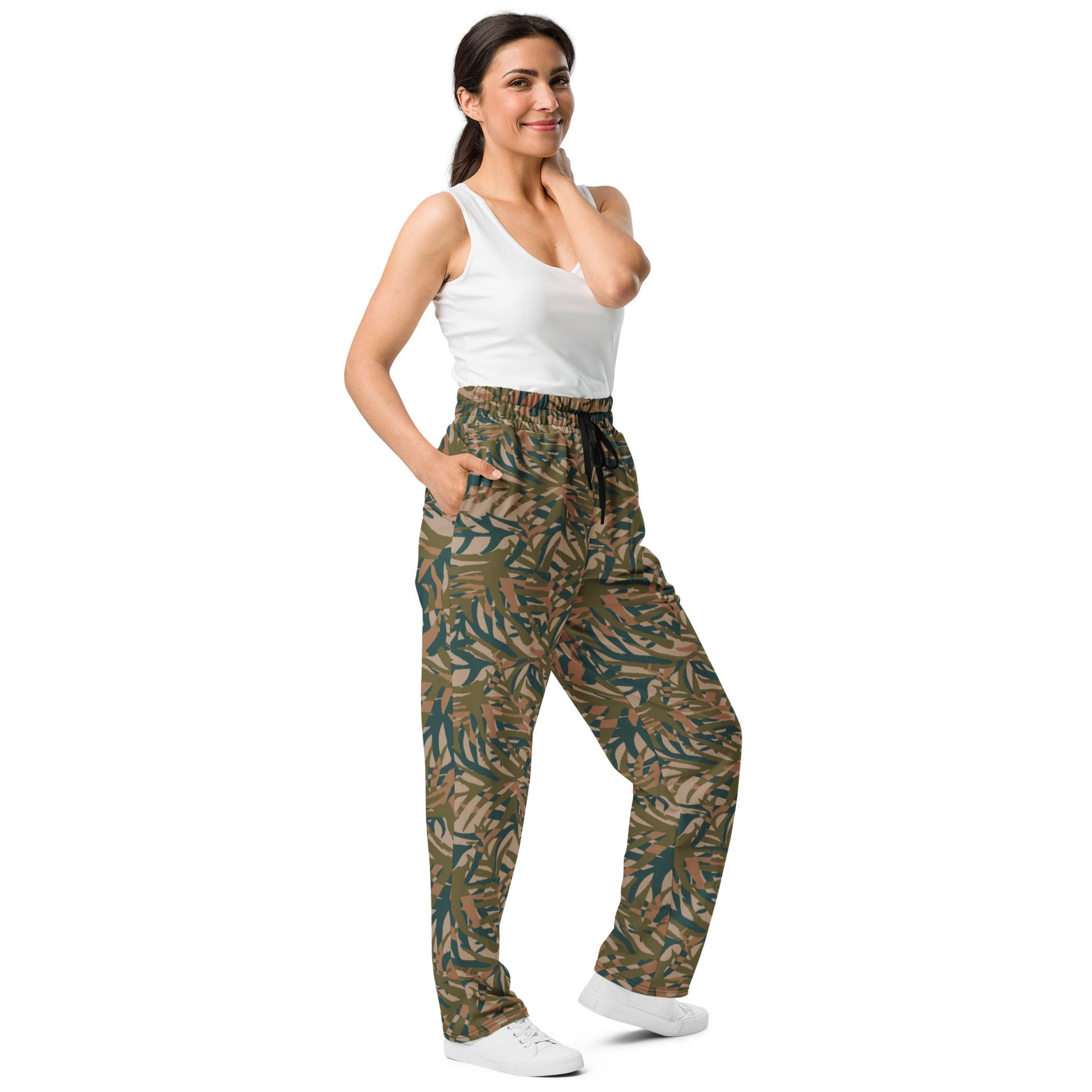 Congo Grasslands CAMO Wide-leg joggers - Joggers