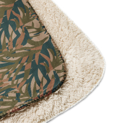 Congo Kin Presidential Guard Grasslands CAMO Sherpa blanket - Blanket