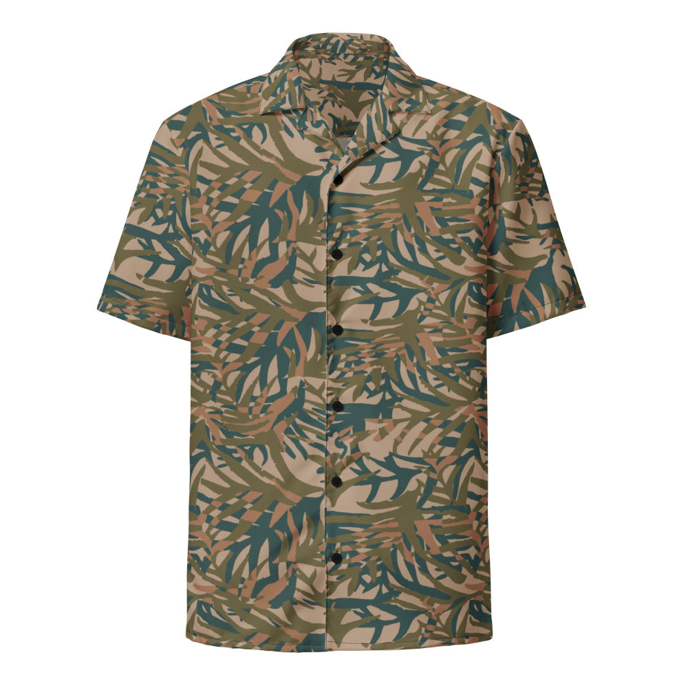 Congo Kin Presidential Guard Grasslands CAMO Unisex button shirt - Button Shirt