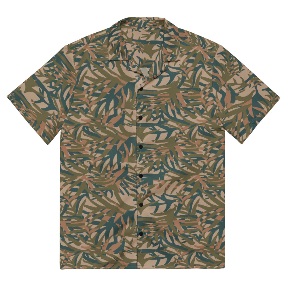 Congo Kin Presidential Guard Grasslands CAMO Unisex button shirt - Button Shirt