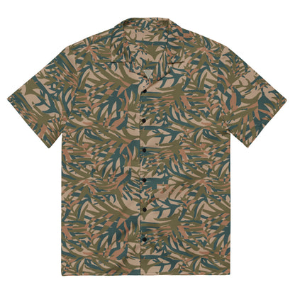 Congo Kin Presidential Guard Grasslands CAMO Unisex button shirt - Button Shirt