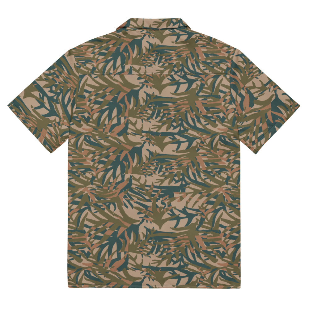 Congo Kin Presidential Guard Grasslands CAMO Unisex button shirt - Button Shirt