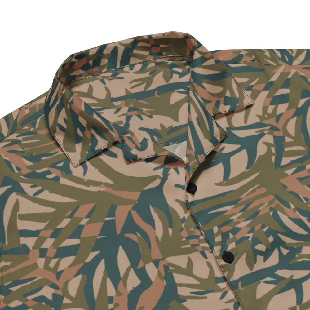 Congo Kin Presidential Guard Grasslands CAMO Unisex button shirt - Button Shirt