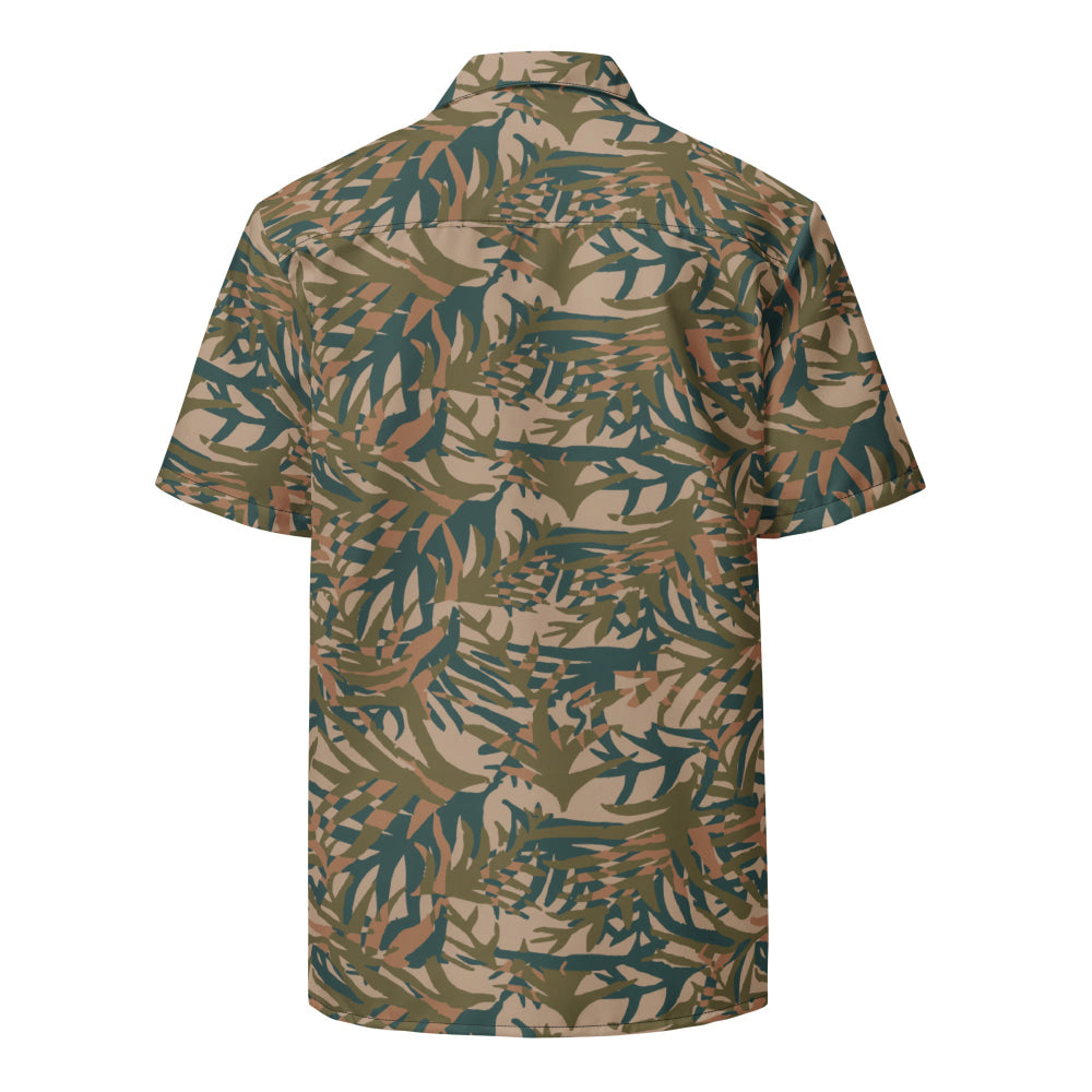 Congo Kin Presidential Guard Grasslands CAMO Unisex button shirt - Button Shirt