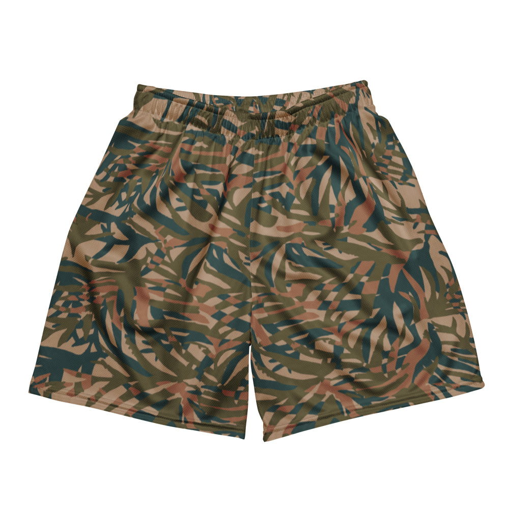 Congo Kin Presidential Guard Grasslands CAMO Unisex mesh shorts - 2XS - Mesh Shorts