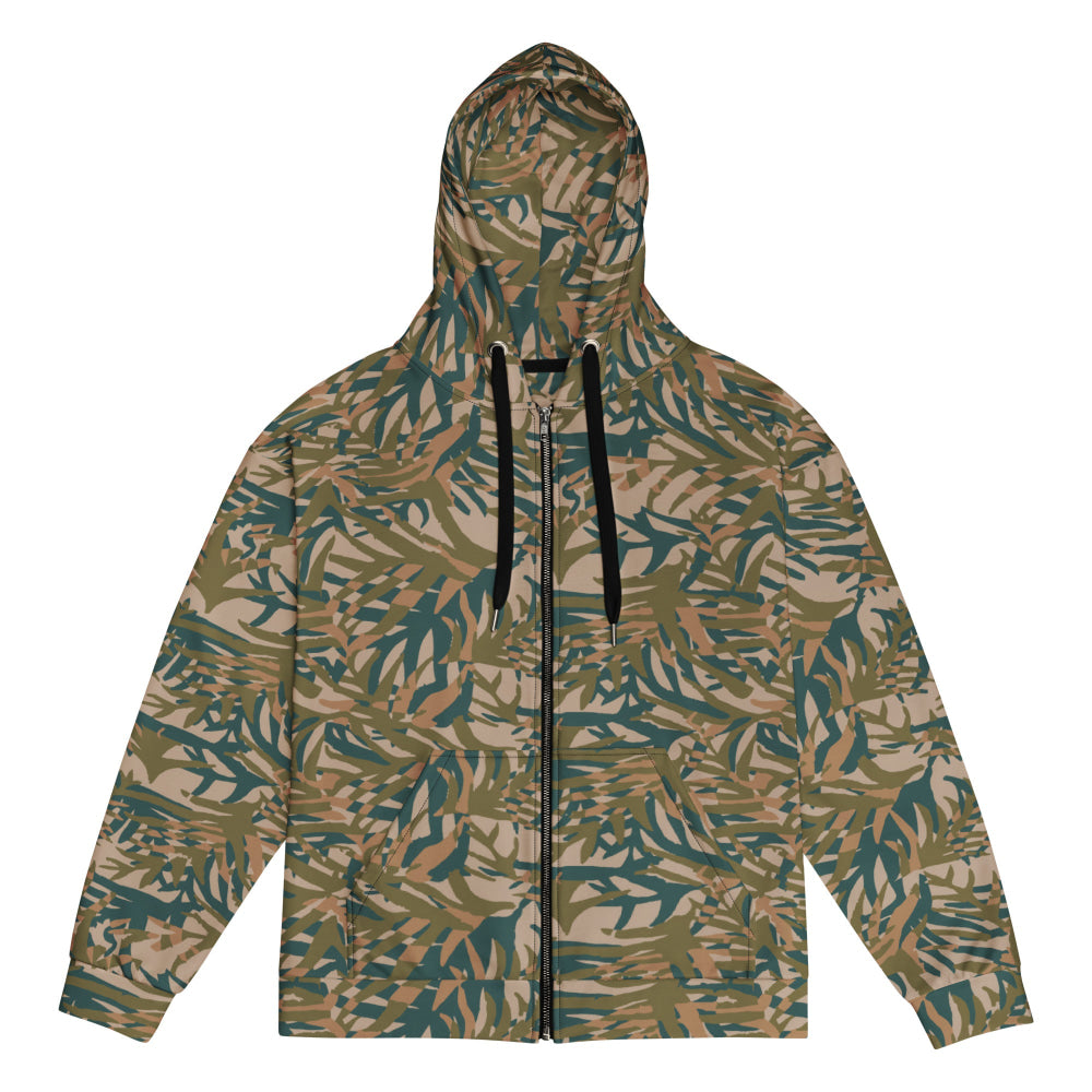 Congo Kin Presidential Guard Grasslands CAMO Unisex zip hoodie - 2XS - Zip Hoodie