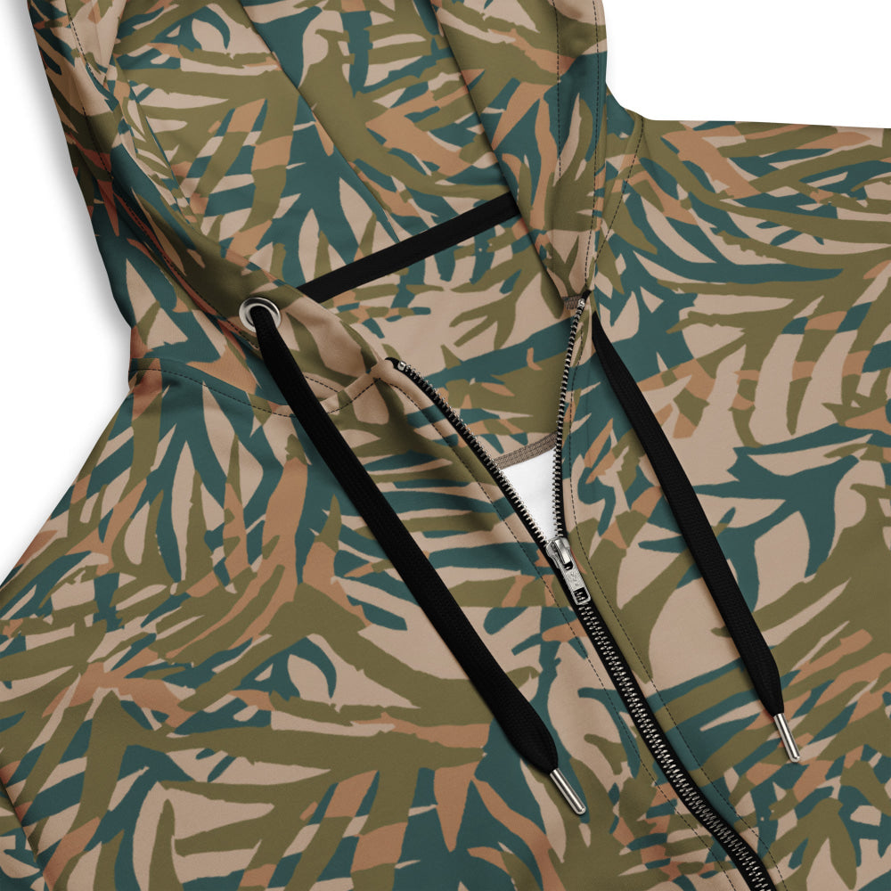 Congo Kin Presidential Guard Grasslands CAMO Unisex zip hoodie - Zip Hoodie