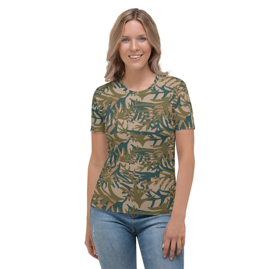 Congo Kin Presidential Guard Grasslands CAMO Women’s T-shirt - XS - Womens T-Shirt