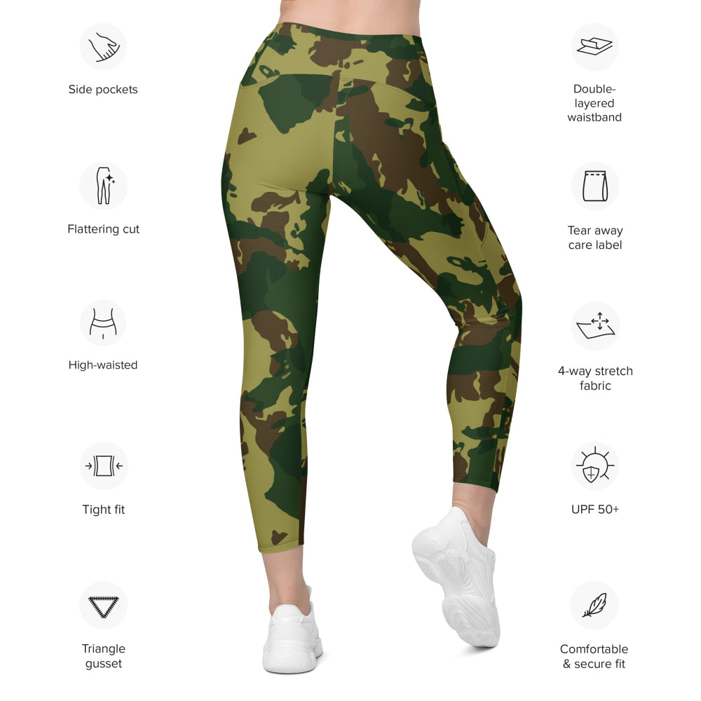 Congo Denison CAMO Leggings with pockets - Womens With Pockets