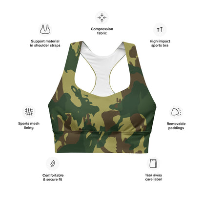 Congo Denison CAMO Longline sports bra - Womens Sports Bra