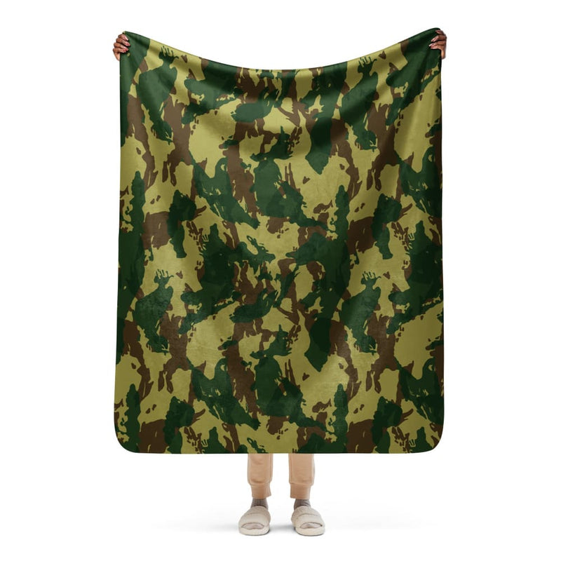 Congo Simba Brushstroke CAMO Sherpa blanket - 50″×60″
