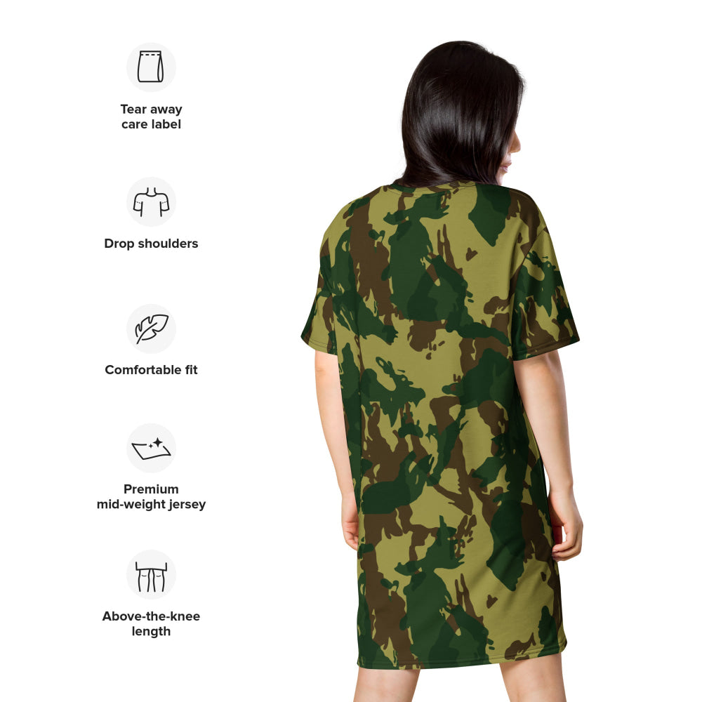 Congo Denison CAMO T-shirt dress - Womens T-Shirt Dress