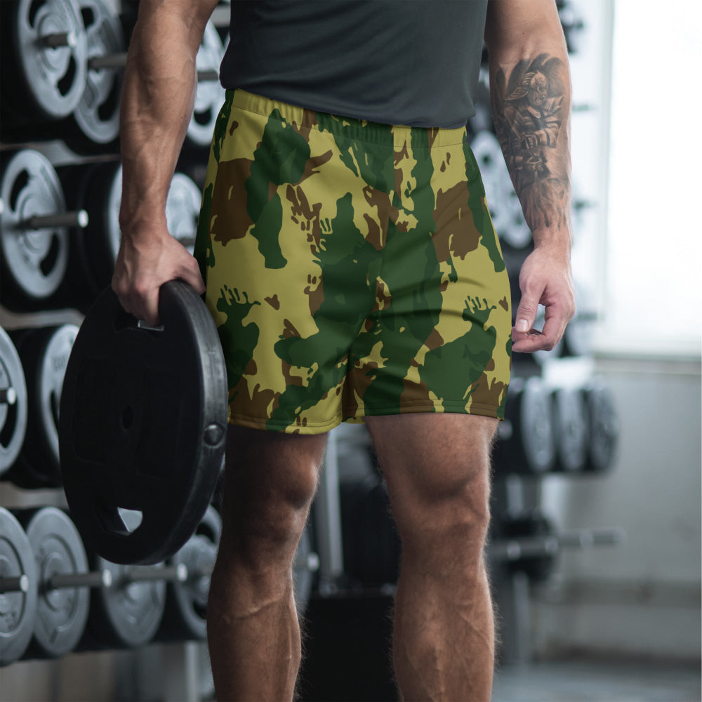 Congo Denison CAMO Unisex Athletic Long Shorts - XS