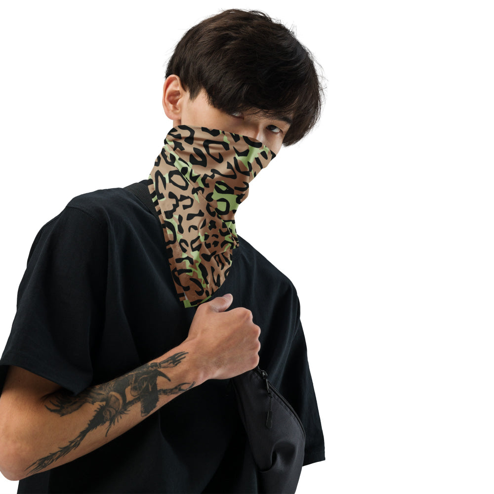 Congo (Zaire) Leopard Spot CAMO bandana - M