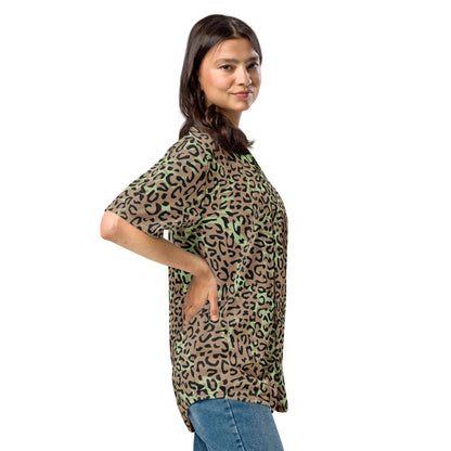 Congo (Zaire) Leopard Spot CAMO baseball jersey