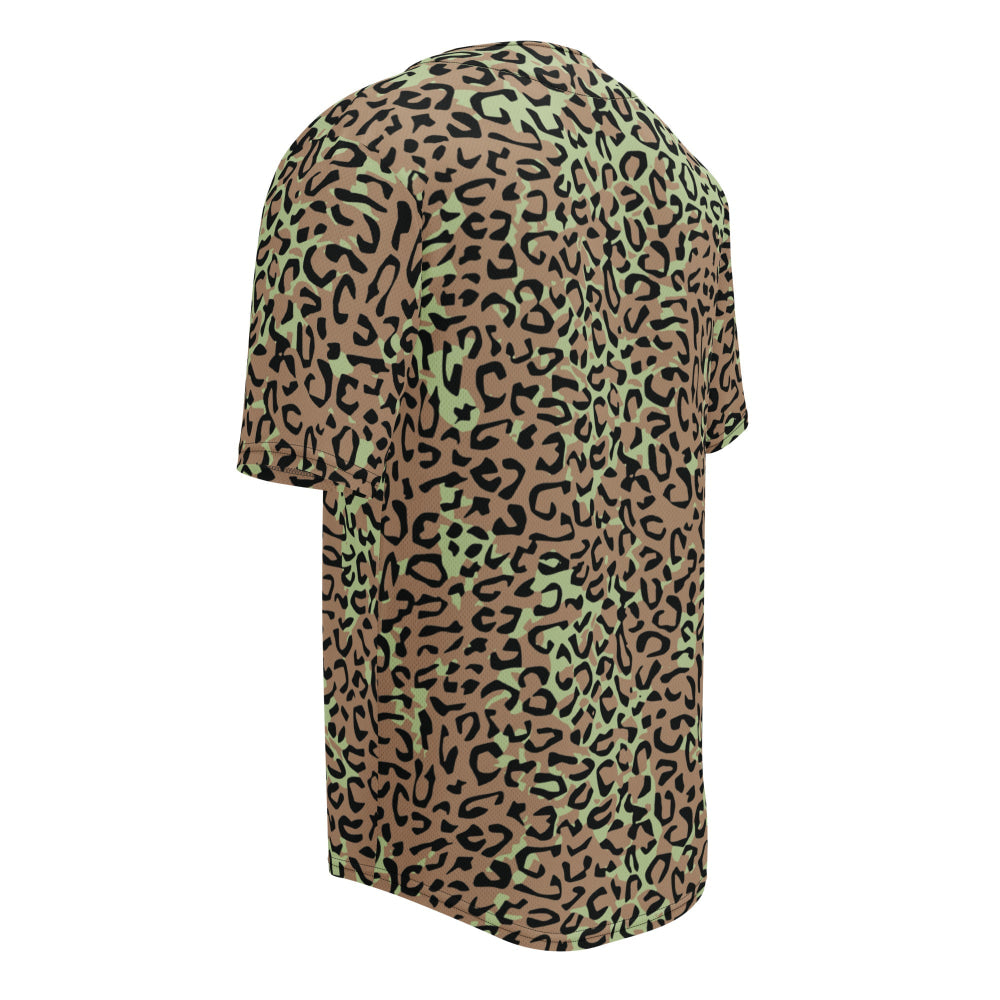 Congo (Zaire) Leopard Spot CAMO baseball jersey