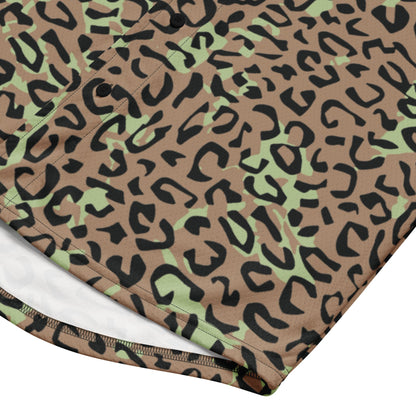 Congo (Zaire) Leopard Spot CAMO baseball jersey - Baseball Jerseys