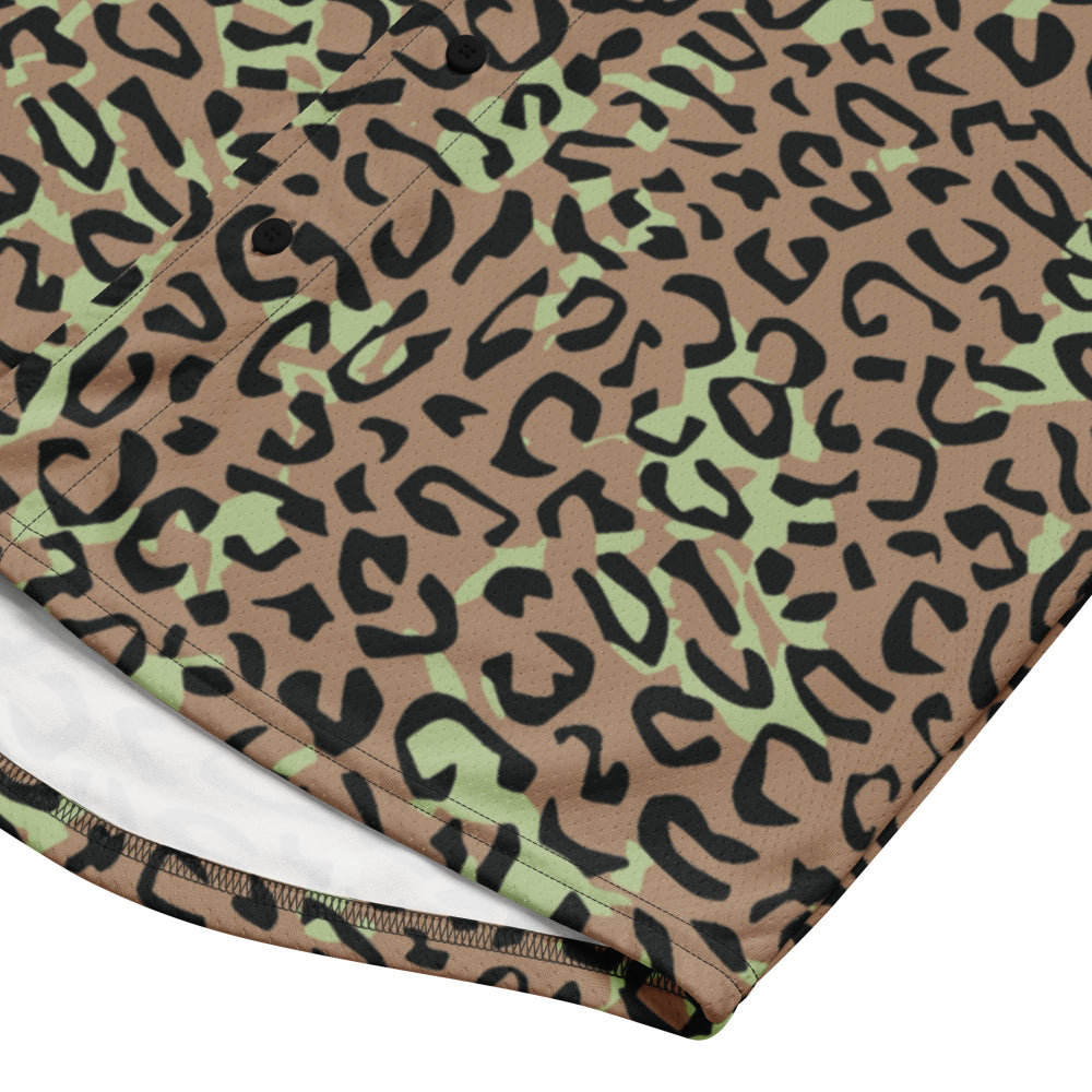 Congo (Zaire) Leopard Spot CAMO baseball jersey