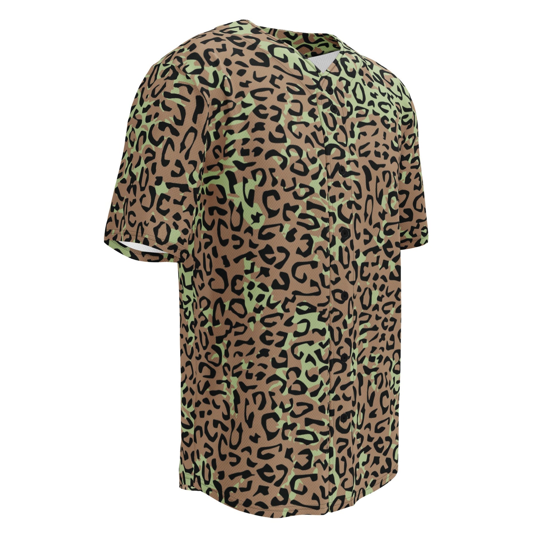 Congo (Zaire) Leopard Spot CAMO baseball jersey - Baseball Jerseys