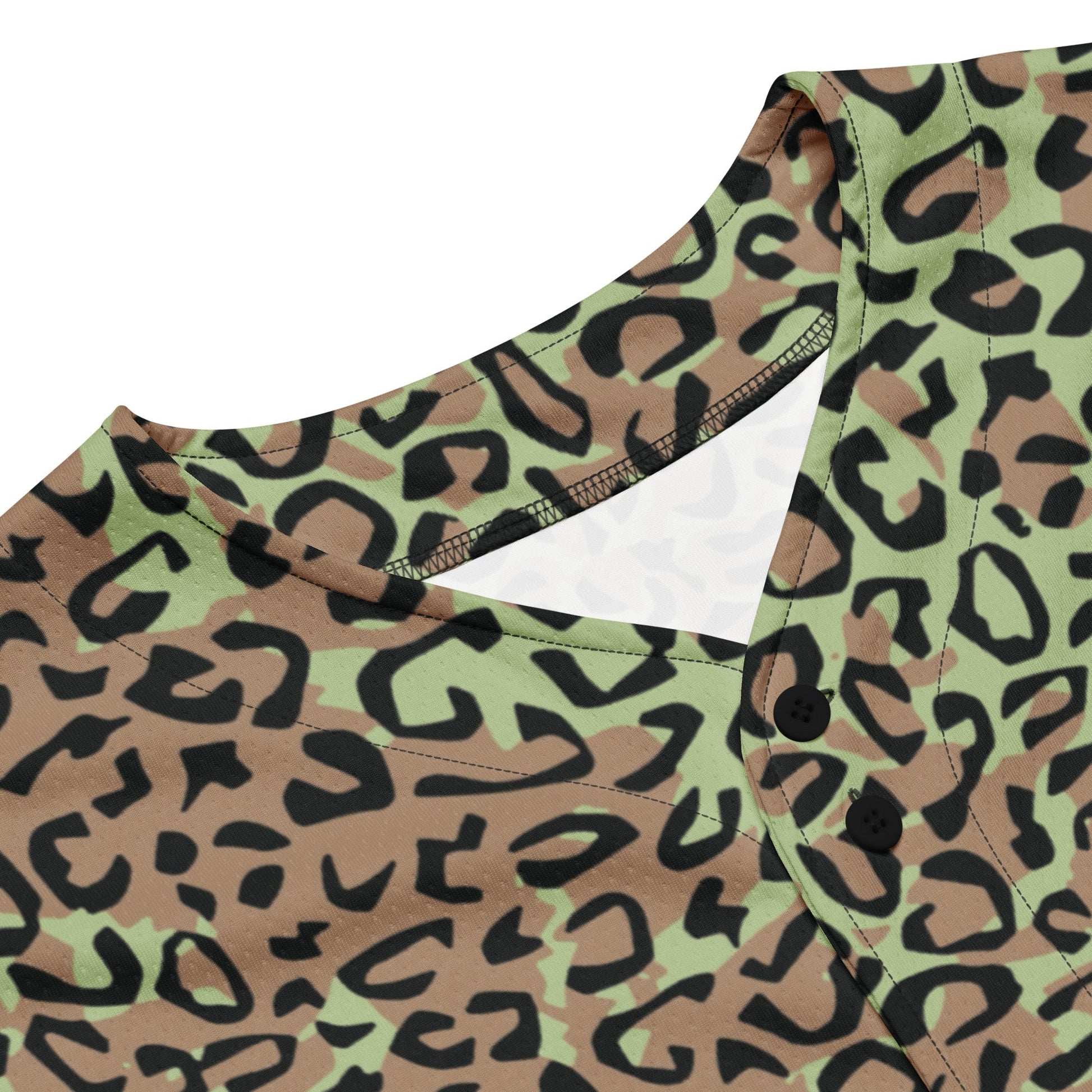 Congo (Zaire) Leopard Spot CAMO baseball jersey - Baseball Jerseys