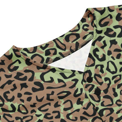 Congo (Zaire) Leopard Spot CAMO baseball jersey - Baseball Jerseys