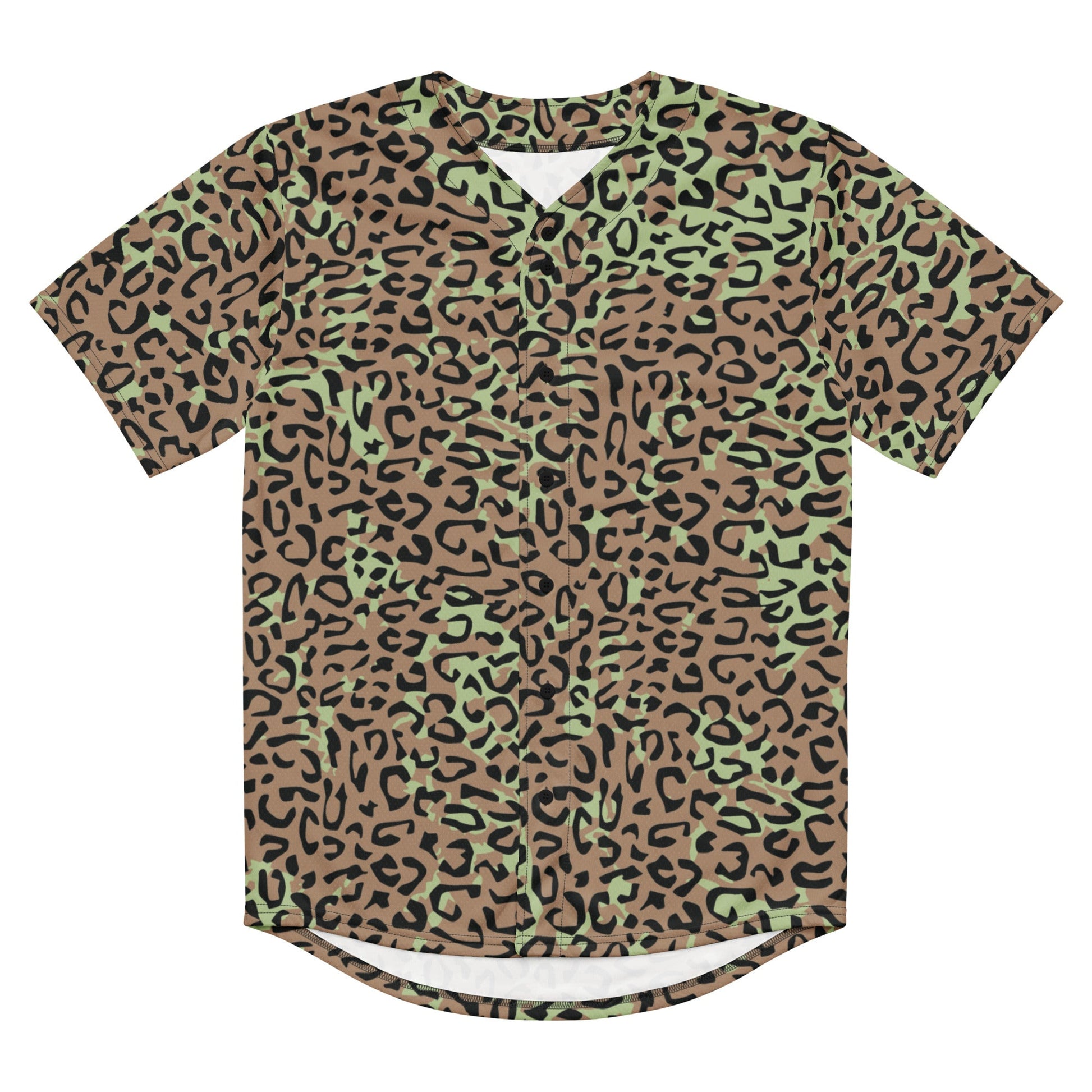 Congo (Zaire) Leopard Spot CAMO baseball jersey - Baseball Jerseys