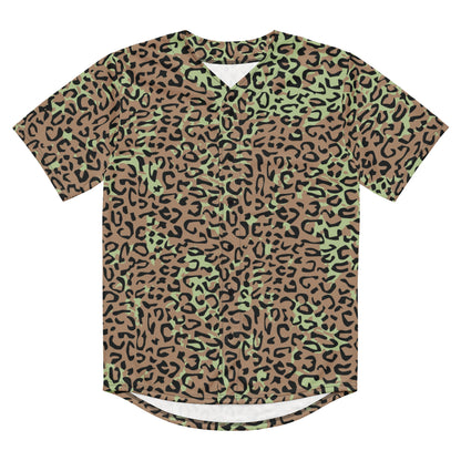 Congo (Zaire) Leopard Spot CAMO baseball jersey - Baseball Jerseys