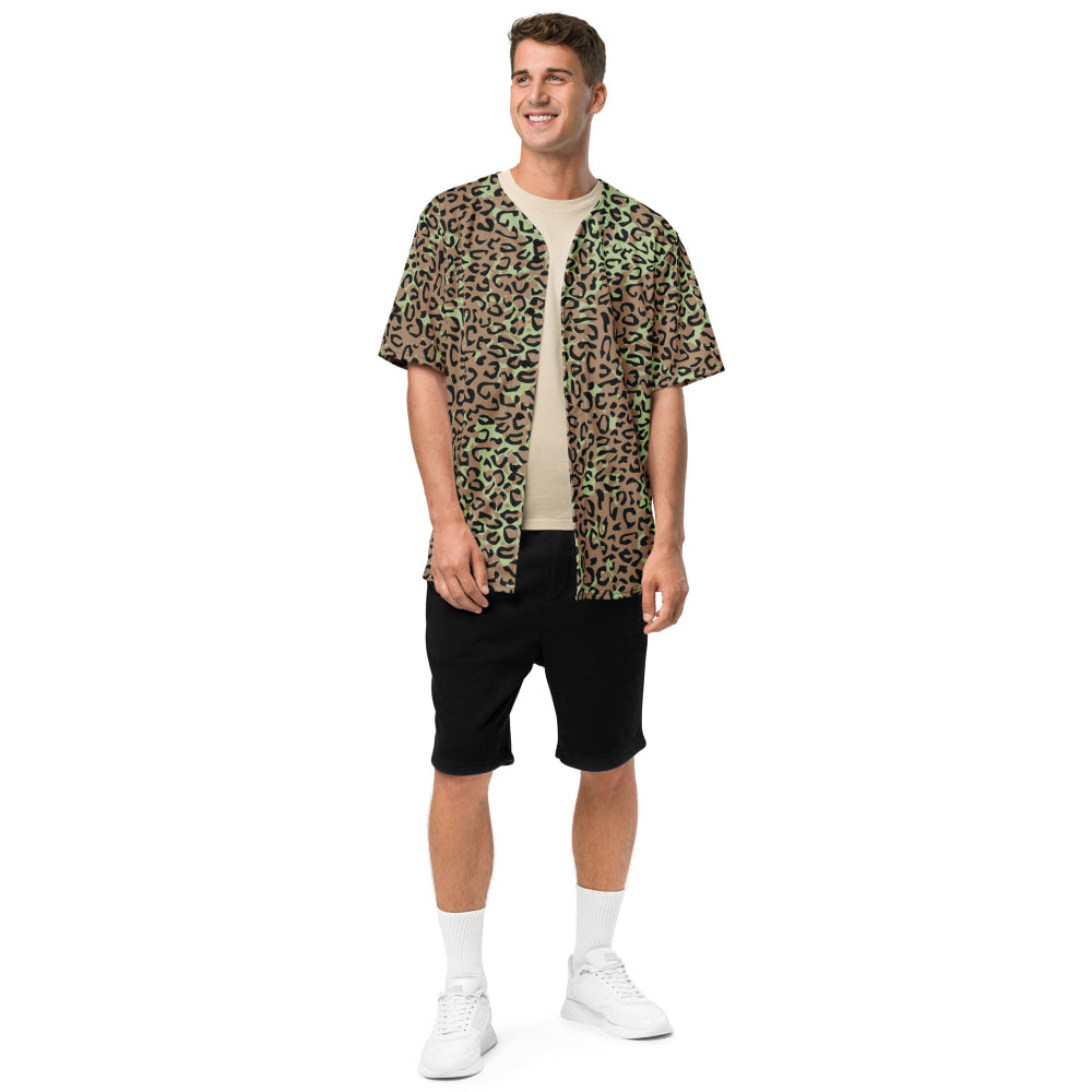 Congo (Zaire) Leopard Spot CAMO baseball jersey