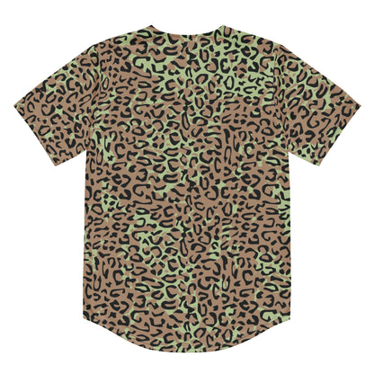 Congo (Zaire) Leopard Spot CAMO baseball jersey - Baseball Jerseys