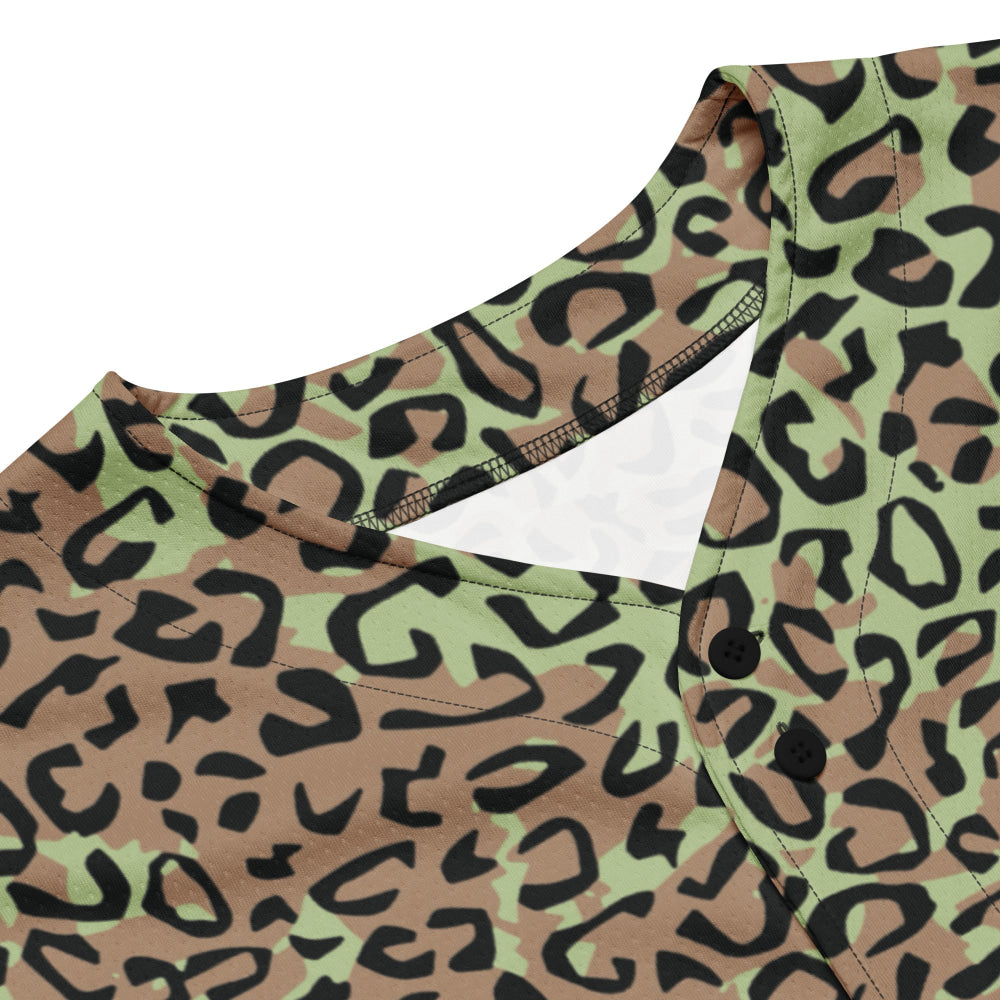 Congo (Zaire) Leopard Spot CAMO baseball jersey