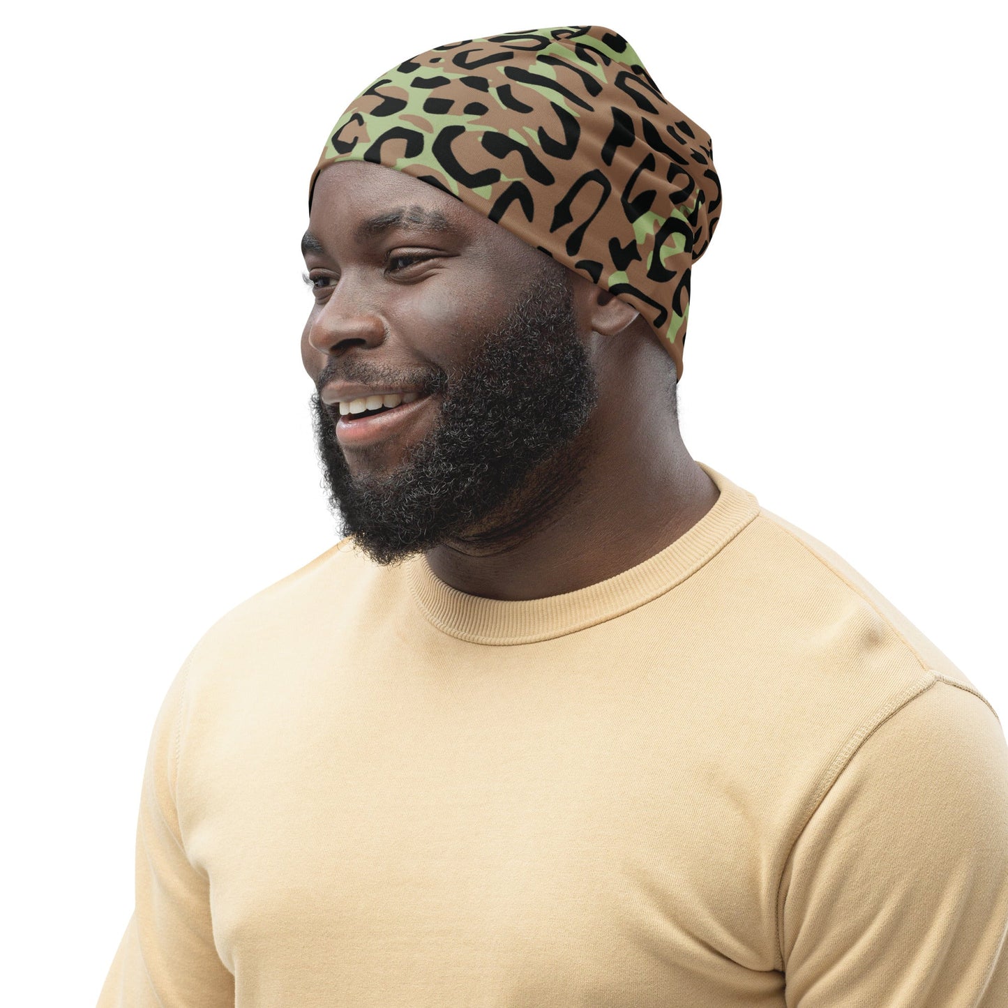 Congo (Zaire) Leopard Spot CAMO Beanie - Beanies