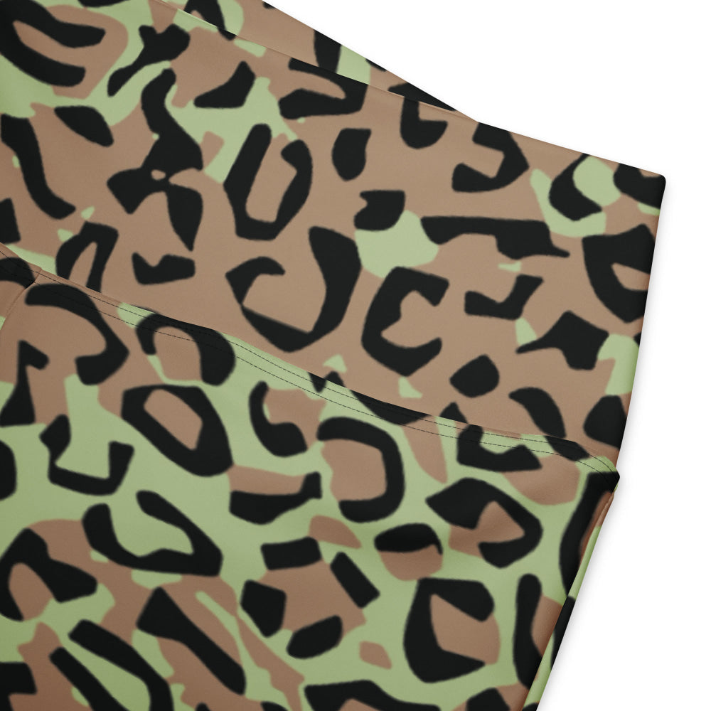 Congo (Zaire) Leopard Spot CAMO Flare leggings - Womens Leggings