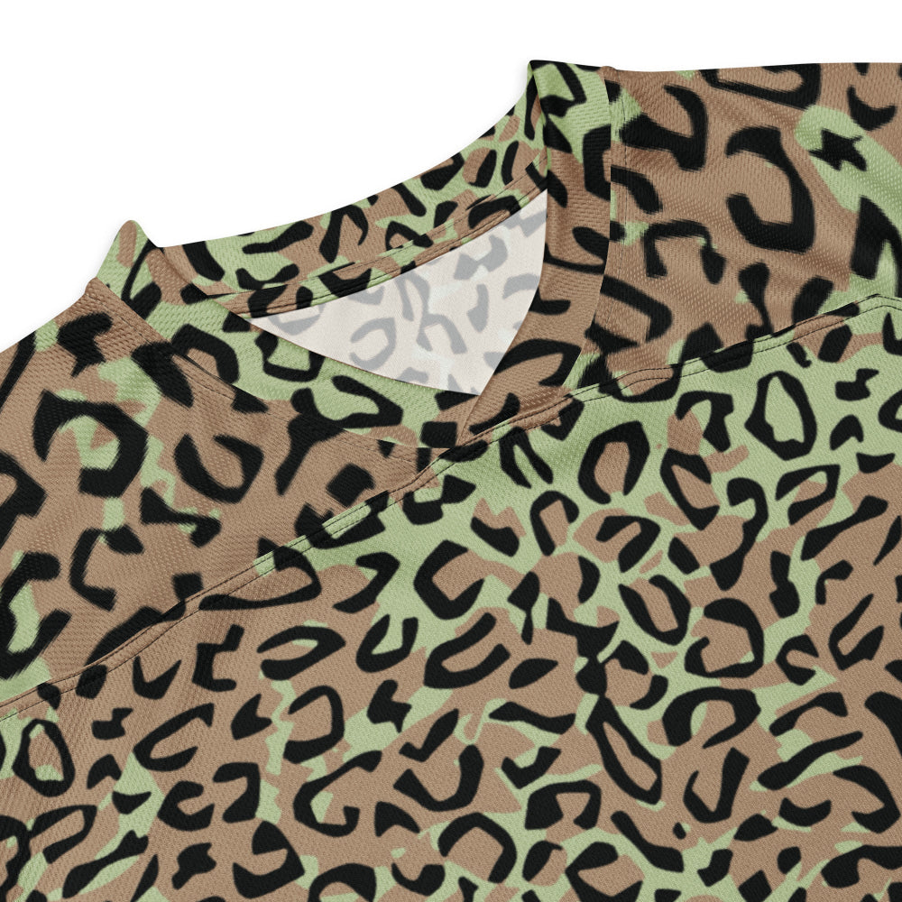 Congo (Zaire) Leopard Spot CAMO hockey fan jersey - Unisex Hockey Fan Jersey