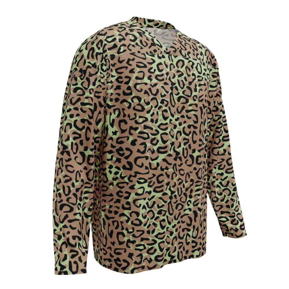 Congo (Zaire) Leopard Spot CAMO hockey fan jersey - Unisex Hockey Fan Jersey