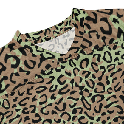Congo (Zaire) Leopard Spot CAMO hockey fan jersey - Hockey Jerseys