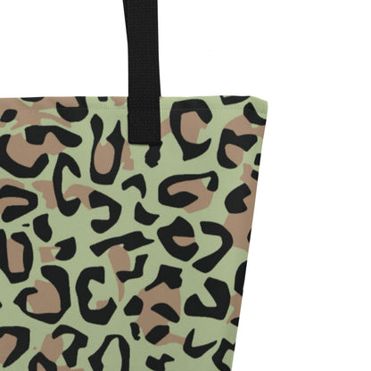 Congo (Zaire) Leopard Spot CAMO Large Tote Bag