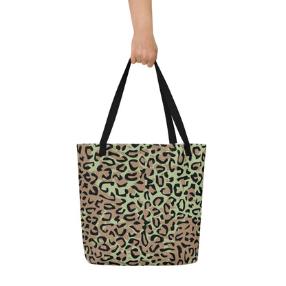 Congo (Zaire) Leopard Spot CAMO Large Tote Bag