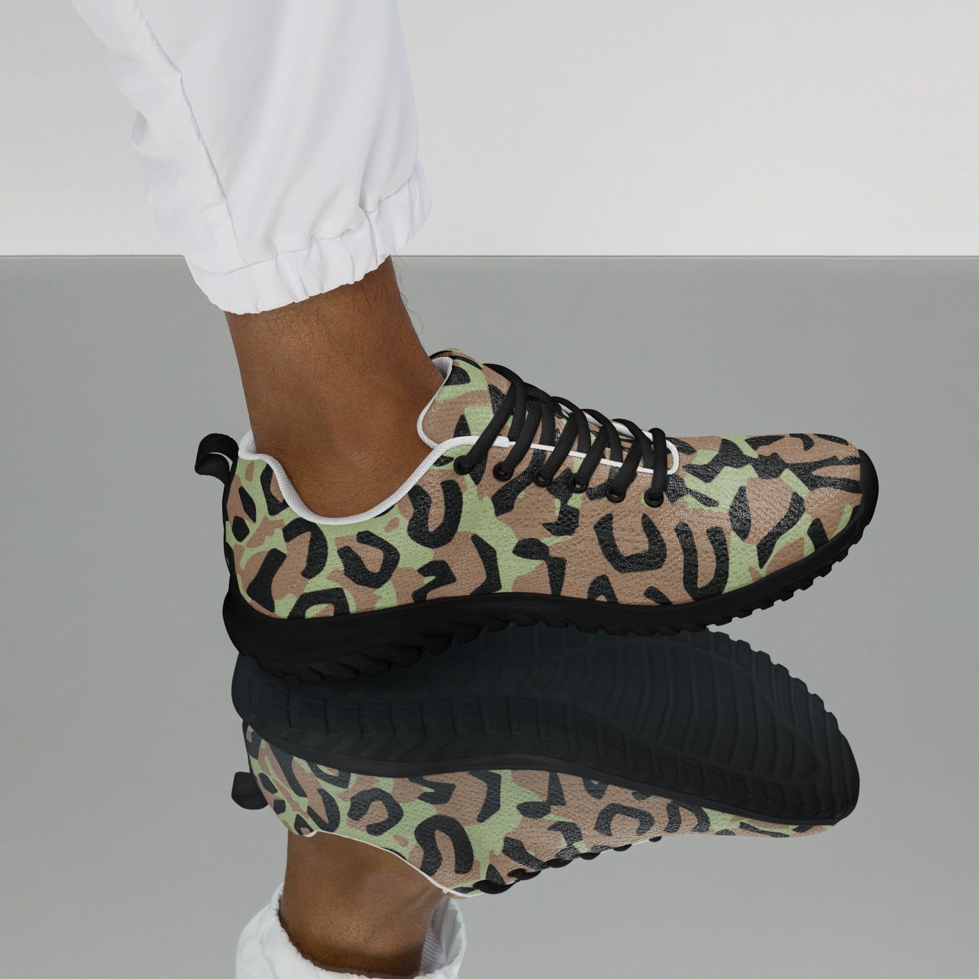 Congo (Zaire) Leopard Spot CAMO Mens Athletic Shoes