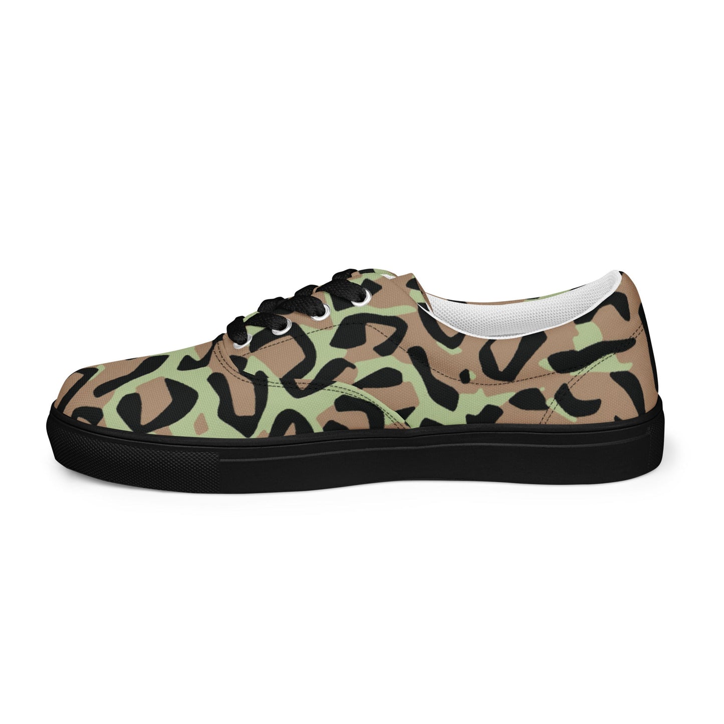 Congo (Zaire) Leopard Spot CAMO Mens Lace-Up Canvas Shoes - Lace-up