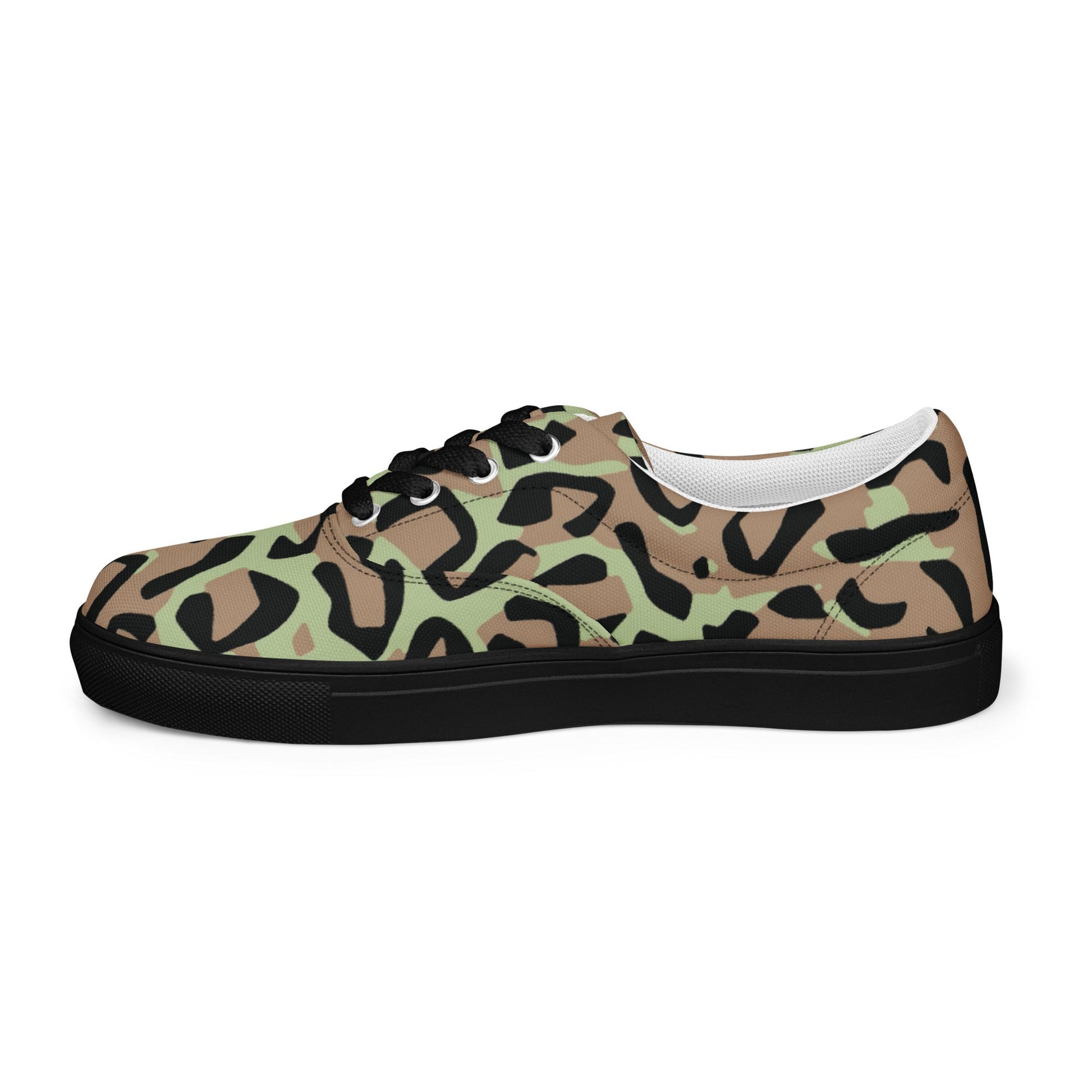 Congo (Zaire) Leopard Spot CAMO Mens Lace-Up Canvas Shoes - Lace-up